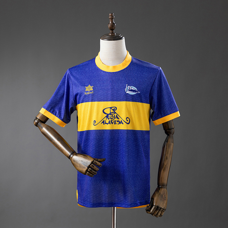 Deportivo Alavés 00-01 Home (UEFA Champions League Final Edition) Retro Jersey S-XXL